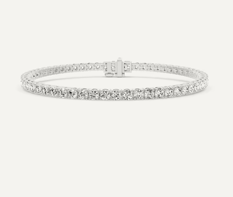 The Katherine – 5 CTW Round Lab-Grown Diamond Tennis Bracelet in Sterling Silver